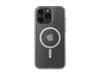 Belkin SheerForce - Baksidedeksel for mobiltelefon - magnetisk - MagSafe-samsvar - blank - tynn, lettvekts - for Apple iPhone 15 Pro Max MSA022BTCL