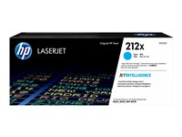 HP 212X - Høy ytelse - cyan - original - LaserJet - tonerpatron (W2121X) - for Color LaserJet Enterprise M555, MFP M578; LaserJet Enterprise Flow MFP M578 W2121X