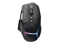 Logitech G G502 X PLUS - Mus - optisk - 11 knapper - trådløs - 2.4 GHz - USB Logitech LIGHTSPEED-mottaker - svart 910-006163