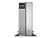 APC Smart-UPS On-Line SRTL1000RM4UXLI - UPS (kan monteres i rack) (høy tetthet) - AC 220/230 V - 900 watt - 1000 VA - litiumion - Ethernet, RS-232, USB - utgangskontakter: 8 - 4U - 1.83 m kabel - svart med sølvfasfront SRTL1000RM4UXLI