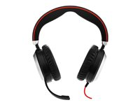 Jabra Evolve 80 UC stereo - Hodesett - full størrelse - kablet - aktiv støydemping - 3,5 mm jakk 7899-829-209