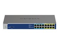 NETGEAR GS516UP - Switch - ikke-styrt - 8 x 10/100/1000 (PoE+) + 8 x 10/100/1000 (PoE++) - stasjonær, rackmonterbar - PoE++ (380 W) GS516UP-100EUS