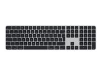 Apple Magic Keyboard with Touch ID and Numeric Keypad - Tastatur - trådløs - Bluetooth, USB-C - QWERTY - Norsk - svarte nøkler MMMR3H/A