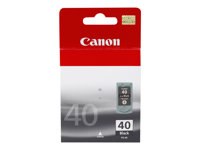 Canon PG-40BK - 16 ml - Høy ytelse - pigmentert svart - original - blekkpatron - for FAX JX210; PIXMA iP1800, iP1900, iP2600, MP140, MP190, MP210, MP220, MP470, MX300, MX310 0615B001