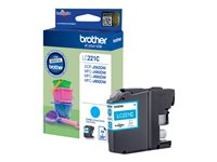 Brother LC221C - Cyan - original - blister - blekkpatron - for Brother DCP-J562DW, MFC-J480DW, MFC-J680DW, MFC-J880DW LC221CBP