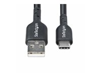 StarTech.com 4m (13ft) USB-A to USB-C Charging Cable, Charger Cord, M/M - USB-kabel - USB (hann) til 24 pin USB-C (hann) - USB 2.0 - 3 A - 4 m - lade og synkronisere, halogenfri, passiv, USB Fast Charge (15W) - svart USB2AC4MBKE