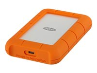 LaCie Rugged USB-C - Harddisk - 4 TB - ekstern (bærbar) - USB 3.1 Gen 1 (USB-C kontakt) - oransje STFR4000800