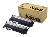 HP CLT-P404B - 2-pack - svart - original - tonerpatron (SU364A) - for Samsung CLX-3302, 3303, 3304, 3307; Xpress SL-C432, C433, C462, C463, C467, C482, C483 SU364A