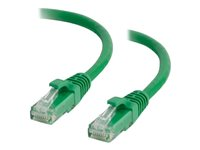 C2G - Koblingskabel - RJ-45 (hann) til RJ-45 (hann) - 2 m - UTP - CAT 6a - med støvel, uten hindringer - grønn 82510