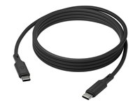dbramante1928 IT - USB-kabel - 24 pin USB-C til 24 pin USB-C - 2 m - up to 100W charging power - svart CB20CCBL7239