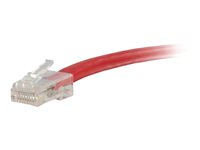 C2G Cat5e Non-Booted Unshielded (UTP) Network Patch Cable - Koblingskabel - RJ-45 (hann) til RJ-45 (hann) - 2 m - UTP - CAT 5e - flertrådet, uniboot - rød 83083