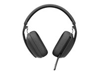 Logitech Zone Vibe 100 - Hodesett - full størrelse - Bluetooth - trådløs - grafitt 981-001213