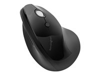 Kensington Pro Fit Ergo Vertical Wireless Mouse - Vertikal mus - ergonomisk - høyrehendt - 6 knapper - trådløs - 2.4 GHz - USB trådløs mottaker - svart K75501EU