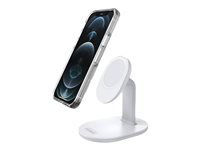 OtterBox - Trådløst ladestativ - 15 watt - klar drømmer, hvit, sølv - for Apple iPhone 12, 12 mini, 12 Pro, 12 Pro Max, 13, 13 mini, 13 Pro, 13 Pro Max 78-80596